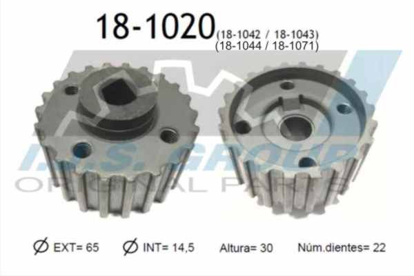 IJS GROUP Шестерня, коленчатый вал 18-1020